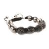 Les Trésors De Lily [J3720] - Black 'Shambhala' Ethnic Bracelet