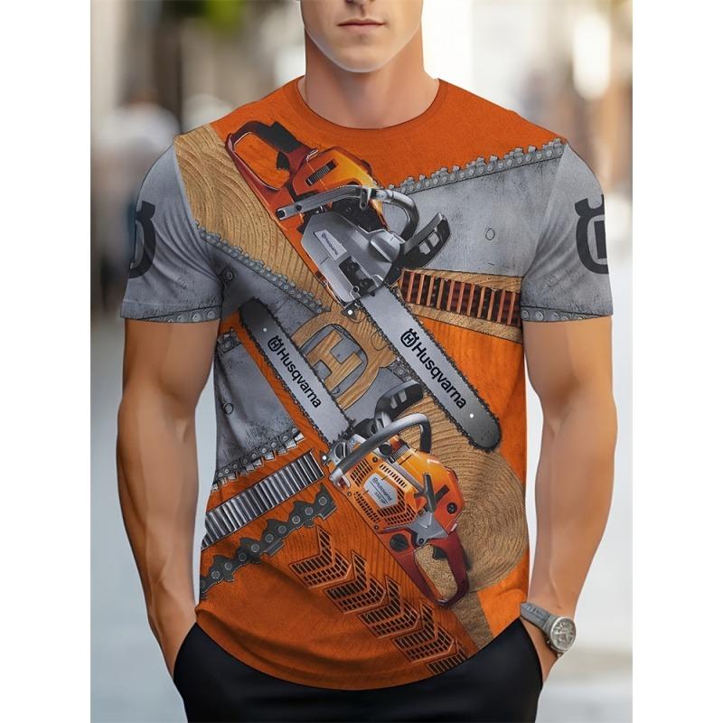 Skeleton Heart Pattern T-Shirt For Men Eyes Music 3D Print Short Sleeve Tees Fashion Unisex Street Round Neck T Shirts Kids Tops