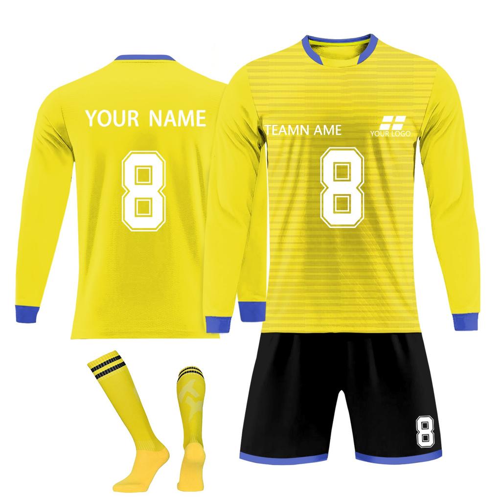 Personalised Shirts Kit Mens Girls With Name Number Custom Football Jerseys For Boys Training Suit