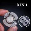 3-in-1 Fidget Spinner Toy for Adults Metal Slider Clicker Spinner Magnetic EDC Gadget Gifts Stress Anxiety Relief ADHD Autism