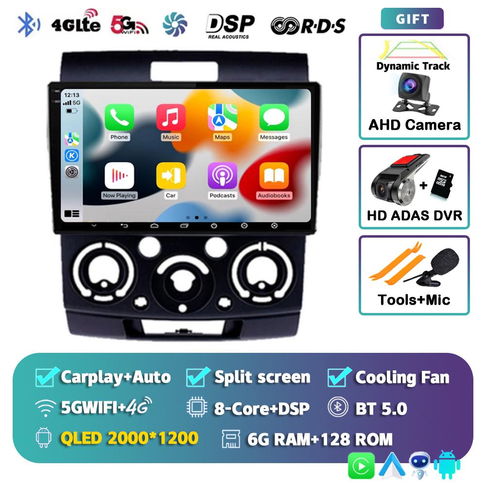 Android 14 Car Radio For Ford Everest Ranger Mazda BT50 BT-50 2006 2007 2008 - 2010 GPS Multimedia Video Player Head Unit Stereo