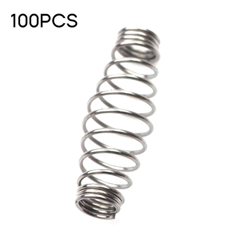 100Pcs/lot Spring Fishing Hook Barbed Swivels Hook Single Circle Fishhooks Fly Fishing Accessories Tackle