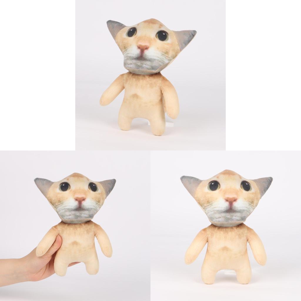 Cuter Cat Plush Dolls With Short Pile Fabric For Kids And Collectors