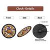Custom Pattern Wall Clock, Halloween style design, Artistic Home Decor, 10-Inch Silent Wooden Wall Clock
