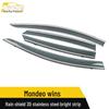 Mondeo ZhiSheng 3D Stainless Steel Rain Guard Trim Sticker