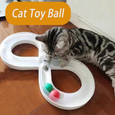 Novo brinquedo para gato, jogo interativo, bola de brinquedo para gato, brinquedo para gatinhos, treinamento, brinquedo divertido, túnel de bola, brinquedo para gato, plataforma giratória interna, suprimentos para gatos