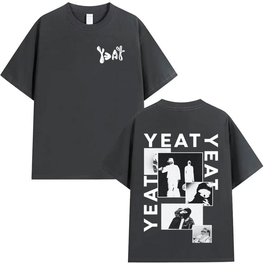 Rapper Yeat Harajuku Graphics Print Tshirt Mens Fashion Clothing Casual Cotton Short Sleeve Summer Oversized Streetwear T Shirt