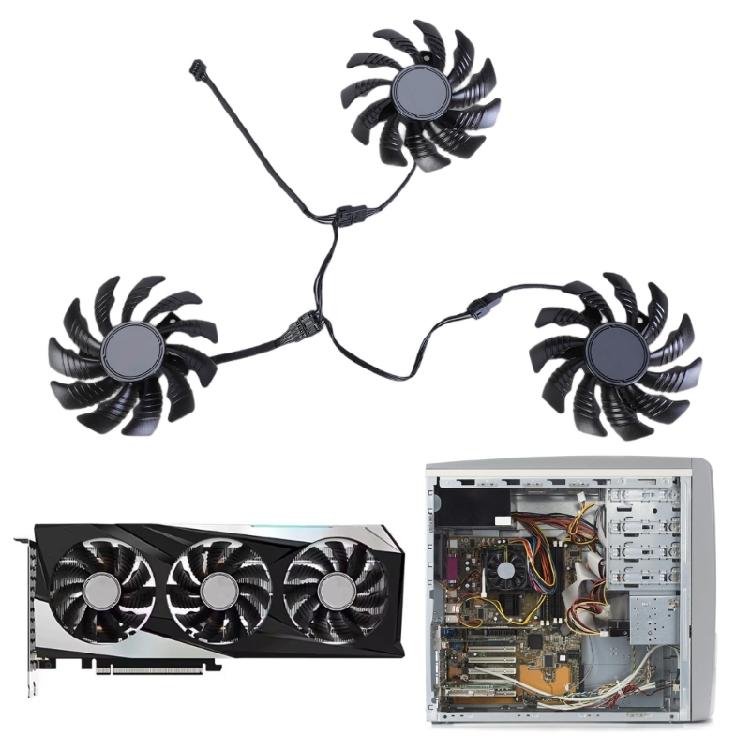 GPU Fan Efficient Cooling Fan with 4Pin Connection For RTX3050 3060 3060TI Quiet Effective Heat Dissipation PLD08010S12HH
