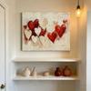 Heart Poster Canvas Wall Art Abstract Art Pictures Heart Wall Art Poster Canvas Printing for Wedding Home Office Decors