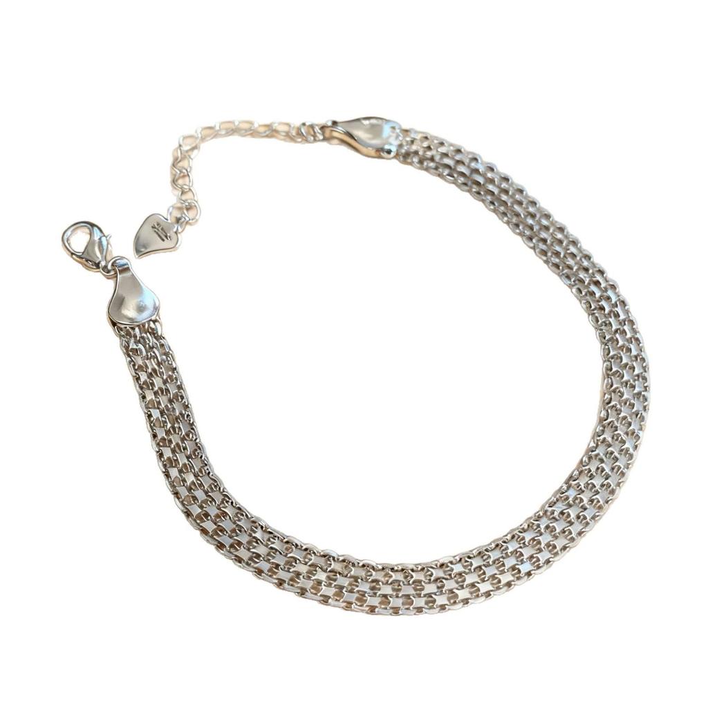 Trendy Multi-Layer Lace Chain Hip Hop Bracelet