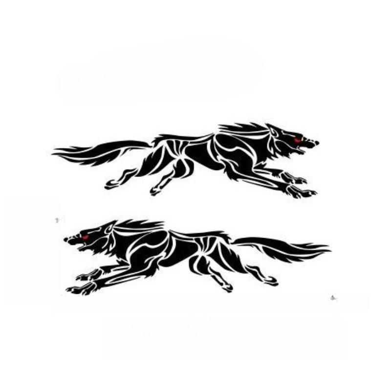 Автомобильная наклейка Стайлинг автомобиля Племенной волк Наклейка Декаль для кузова автомобиля, окна и аксессуар для автолюбителей Декоративная наклейка