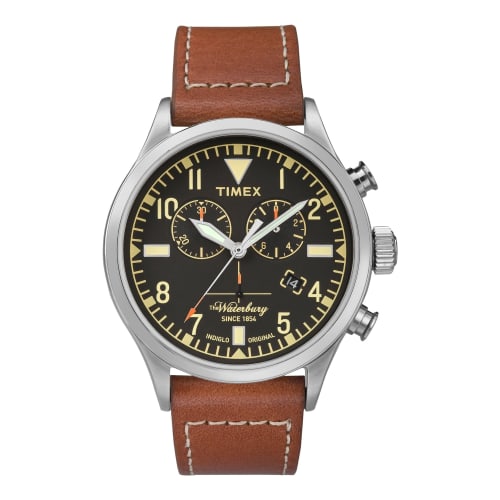 Timex Waterbury Traditional Chrono One Size Brown/Black