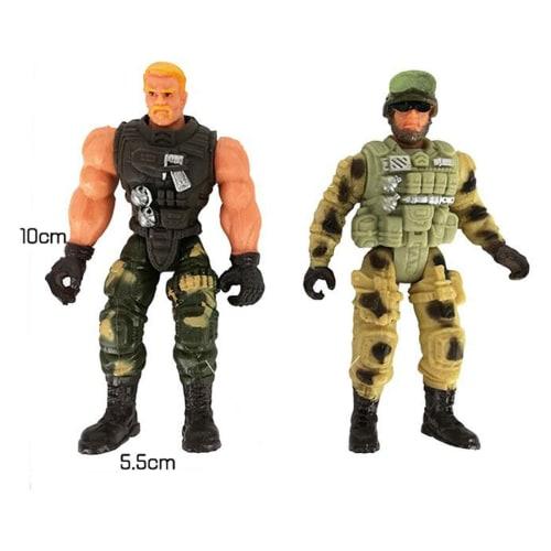 STARTIST 6-Piece American Soldier Warrior Movable Joint Figure Collection 10cm H