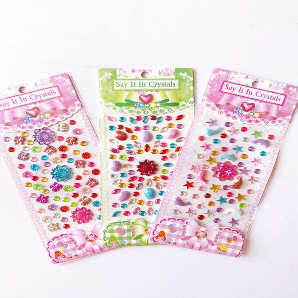 1 PCS Stickers, Acrylic Bracelet Series Children's Cartoon DIY Mobile Phone Diamond Stickers Three-dimensional Stickers Creative Stickers