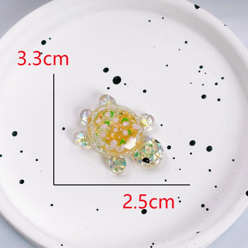 Flashing Resin Luminous Turtle Ornaments - Large & Small DIY Accessories