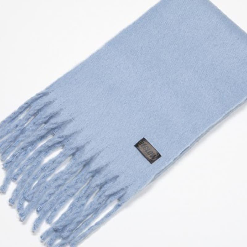 RECLOW A COMMA Pastel Blue Muffler