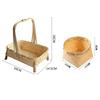 Multi-purpose Retro Bamboo Basket Bamboo Woven Small Size Fruit Basket Handmade Storage Basket Snack Fruit Organization