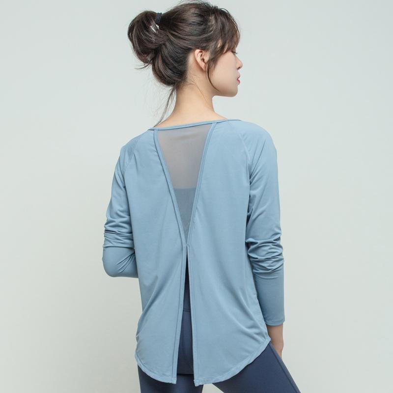 Yoga Clothes, Tops, Women's Loose Fitness Clothes, Quick-drying Clothes, Breathable and Thin Sports Long-sleeved Blouses, Running Thin Fitness Clothes