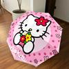 1PC Hello Kitty Umbrella-8-Rib Reinforced, Automatic Open, Lightweight & Durable, Cute Fashion Accessory for Outdoor, Beach, or Casual Use, Beach Umbr