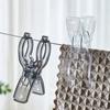 4 Pcs Pinces à Linge Séchantes Portables Transparentes Pince à Linge pour Antidérapant Coupe-Vent Pince à Vêtements Couette pour Organisateur Ménager