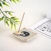 Antique Zen-Style Chinese Pottery Incense Holder and Burner Tea Table Decoration