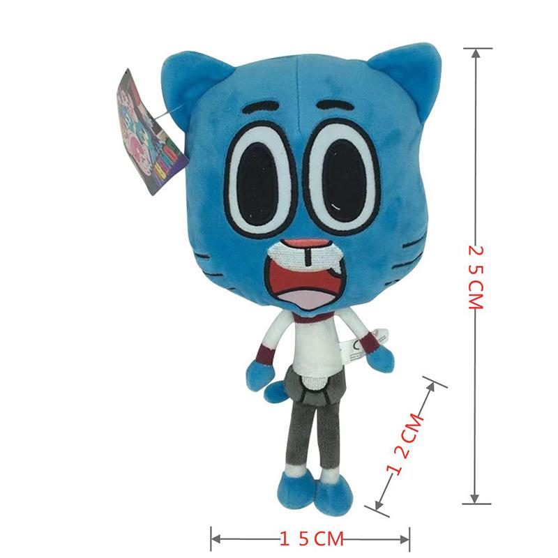 Incredibili Mondi di Gumball Peluche La Fantastica Casa di Gumball Bambola Peluche La Fantastica Casa di Gumball Darwin Anais Richard