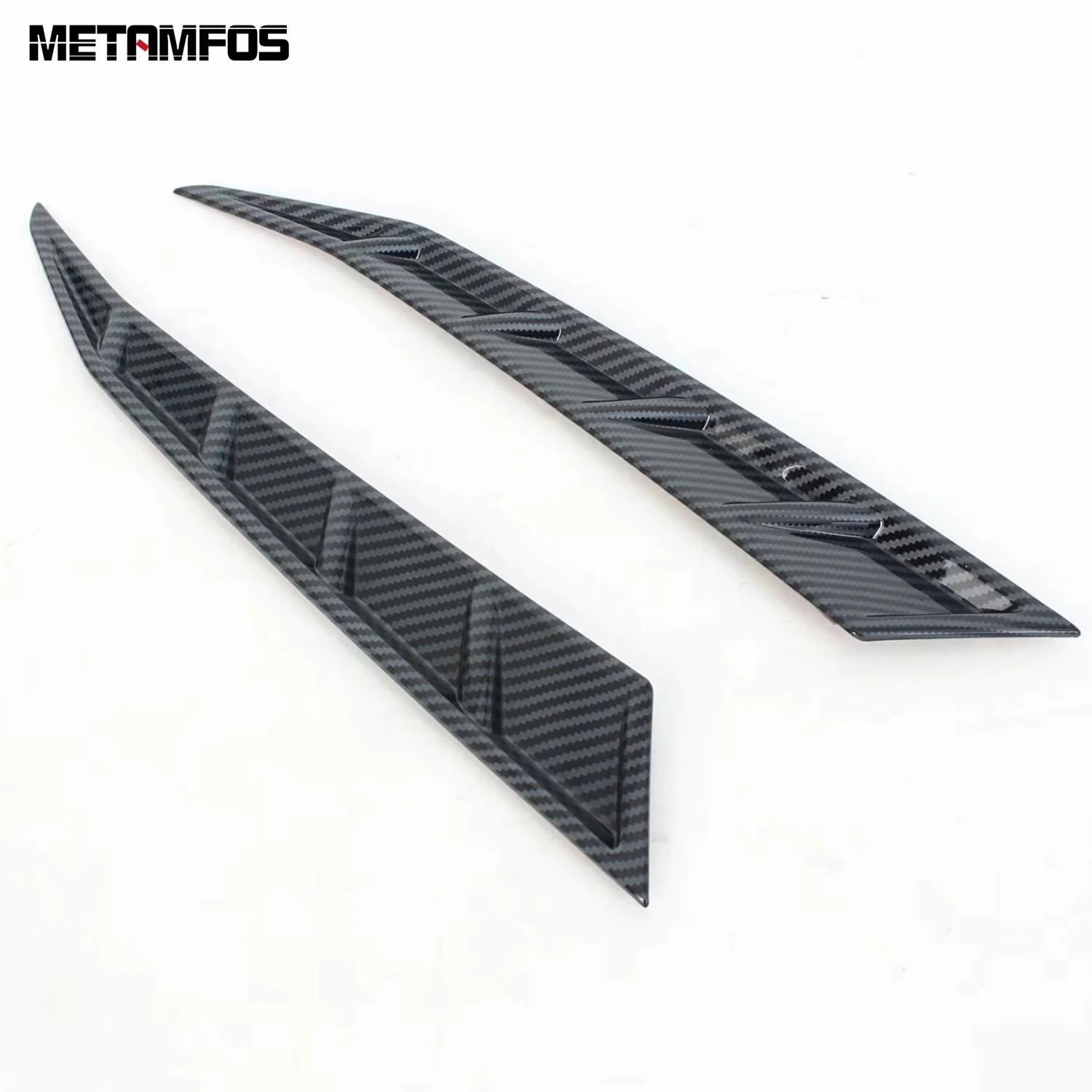 For Hyundai Sonata 2024 2025 2026 Carbon Fiber Rear Bumper Grille Spoiler Air Vent Outlet Trim Exterior Accessories Car Styling Carbon Fiber Plastic