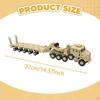 1/72 Scale Tractor Trailer Building Model, Vehicle Transport Keepsake for Kids