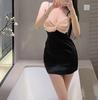 New sex nightclub spice girl beautiful back bow pure desire neck sling female short sexy wind chest secretary summer