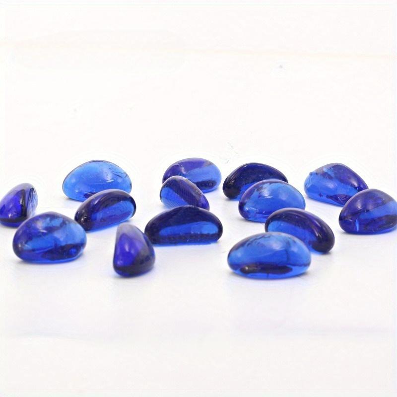 Aquarium Decoration Stone Blue Diamond Glass Beads Fluorescent Stone Crystal Stone Perfect for Fish Tank Landscape