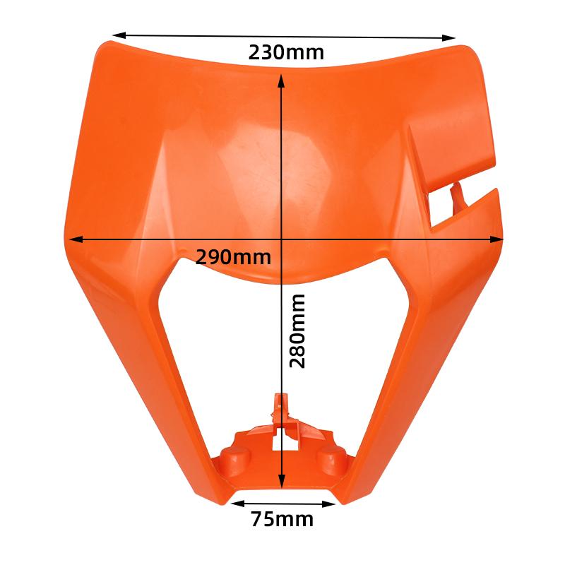 Motorcycle Universal Headlamp Headlight Plastic Mask For KTM SX XC SXF XCF XCW EXC EXCF SMR 125 150 200 250 350 300 450 500 530