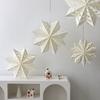 3D Hollow Out Star Paper Lantern White Hollow Star Decoration  Window Decoration