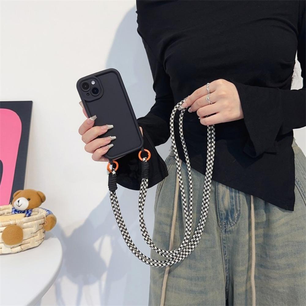 Shockproof Phone Case For iPhone 16 14 13 15 12 11 Pro Max X XR XS 7 8 Plus SE 2020 2022 Crossbody Lanyard Strap Rope Soft Cover
