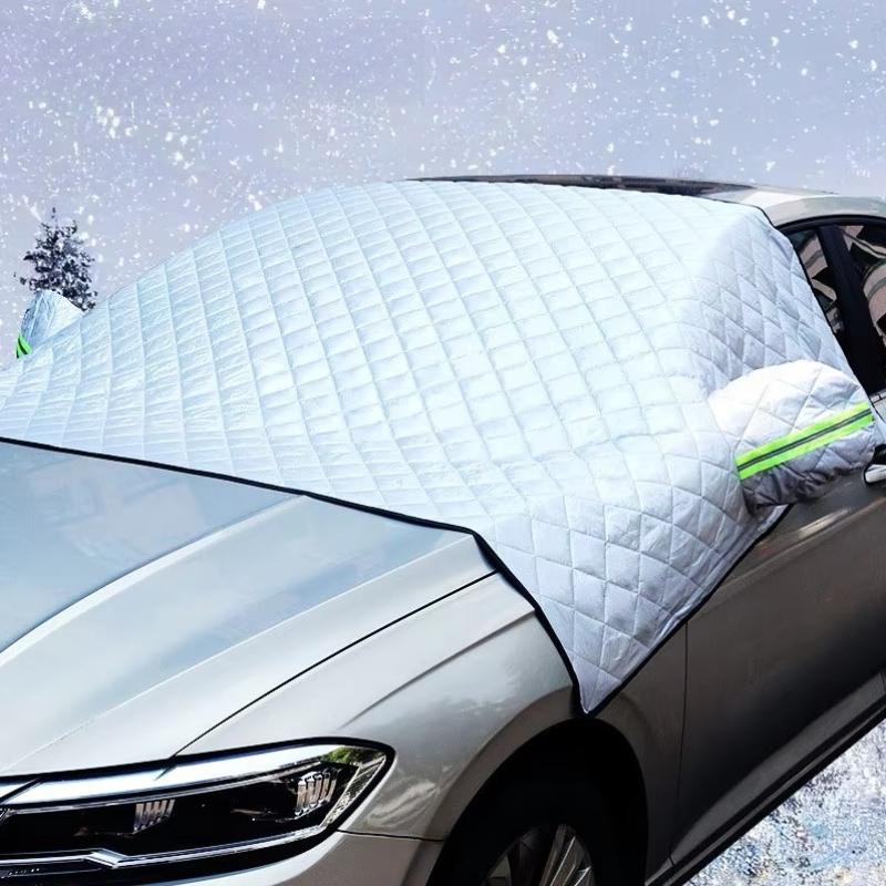 Waterproof Cover Exterior Car Covers Outdoor Half Awning Anti-Snow Windshield Proof Protective Cotton Sunshade Anti Ice Frost