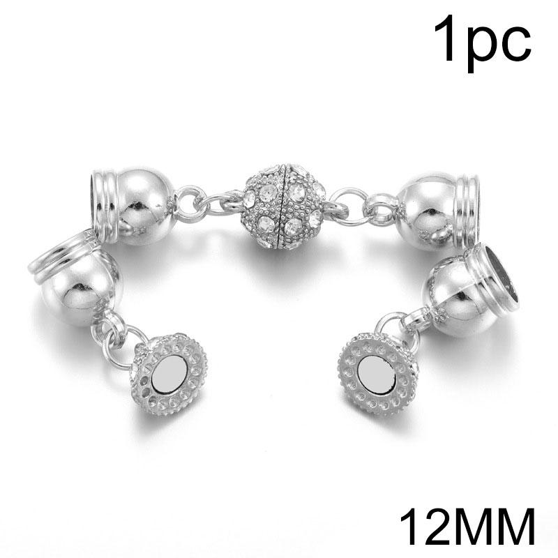 1Pc Magnetic Buckles Practical Diamond Studded Convenient Necklace Connecting Buckle DIY Scarf Magnetic Buckle Jewelry Buttons