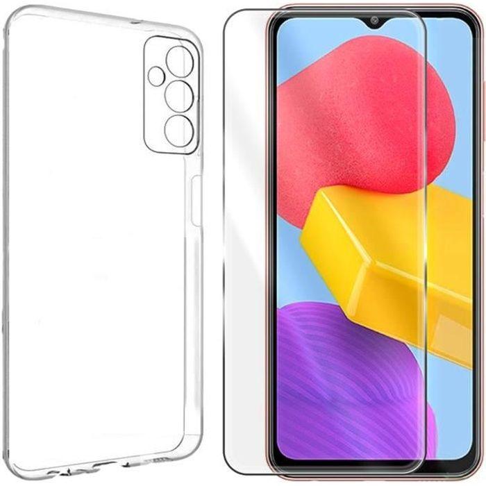 Coque de protection - Yuan Yuan - Samsung Galaxy M13 4G - Silicone transparent - Verre trempé - Ultra-fin