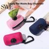 Lightweight Pet Waste Bag Holder Dispenser Zipper Closing Crossed Drawers with Hanging Fashionable Poop Hook Trendy Convenient Dog Pickup Solution
