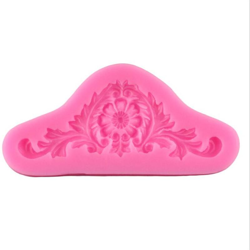 3D Baroque Crown DIY Sugarcraft Fondant Chocolate Silicone Cake Mold Vintage Relief Decorating Tools Kitchen Baking Pastry Decor
