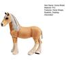 PVC Horse Model Simulation Horse Figurine Realistic Miniature Horse Collectible Toy Desktop Decoration Ornament