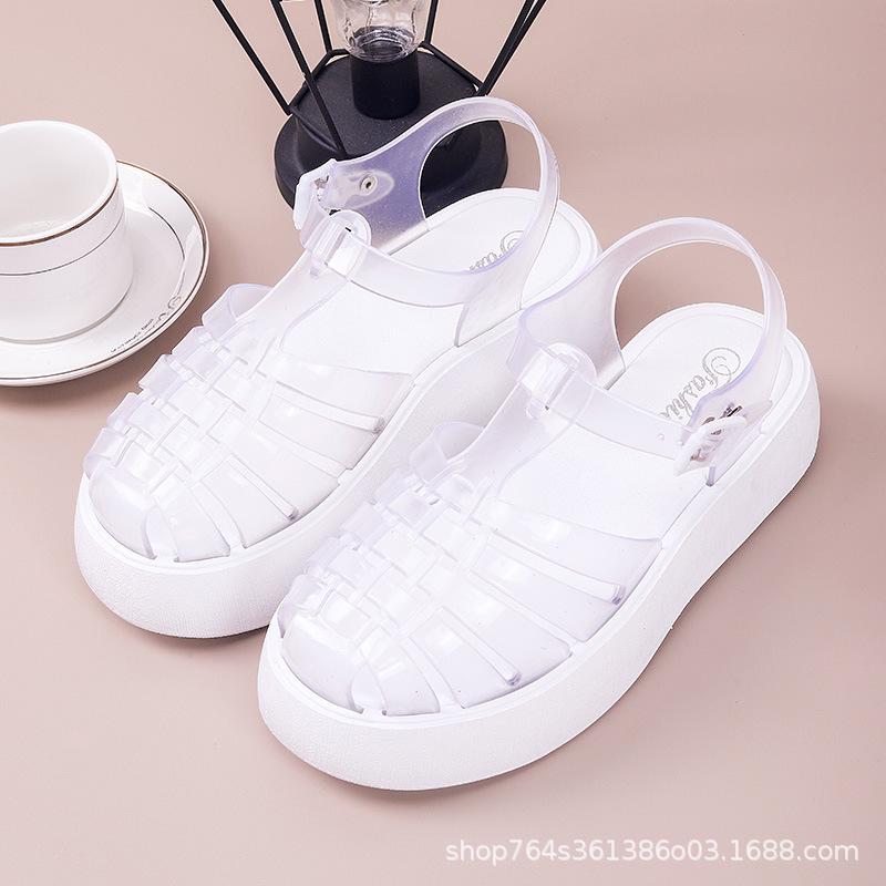 Retro Women Roma Sandals Straps Straps Flat Sandals for Women Platform Breathable Sandals Colorful Wedge Fashion Women Sandals