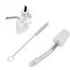 Stainless Steel Extended Kettle Spout with 10cm Brush, Coffee Kettle Spout for Home Kitchen Outdoor Use