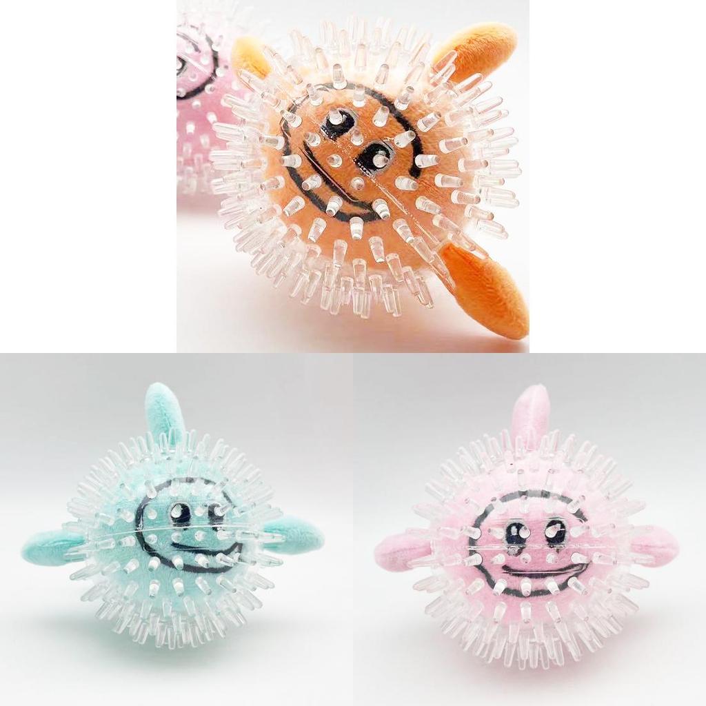 Blue Clownfish Sounding Pet Toy With Chewable Material For Dogs