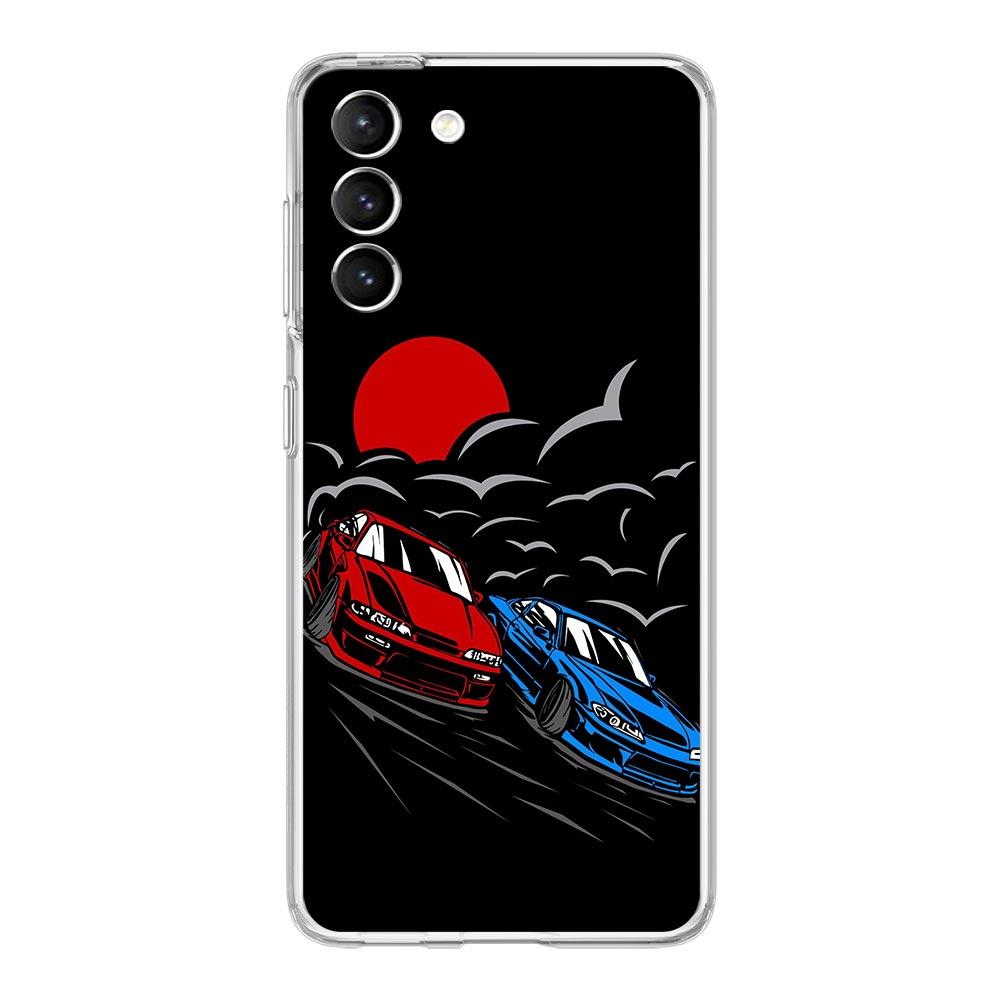 Japan JDM Sportwagen Männliche Männer Handyhülle für Samsung Galaxy S22 5G S20 Ultra S21 FE 5G S10E S9 S8 S10 Plus Note 10 Klare Abdeckung