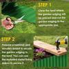 Corrugated Plastic Garden Edging Landscape Edging Border for Lawn Flower & Vegetable Bed Outdoor Decorative Green Fence Barrier