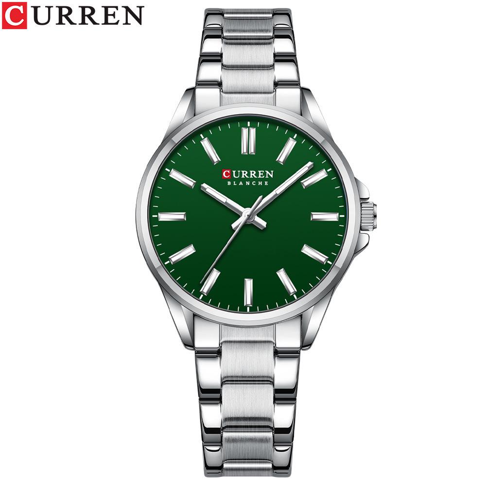 Curren 9090 Steel Band Couple s Quartz Watches - Men s  Women s Fashionable Business Pair