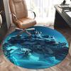 Arthas Menethil,Lich King Chair Mat Round Rug Office Carpet, Non Slip, Suitable for Living Rooms, Bedrooms Decor.1205281a