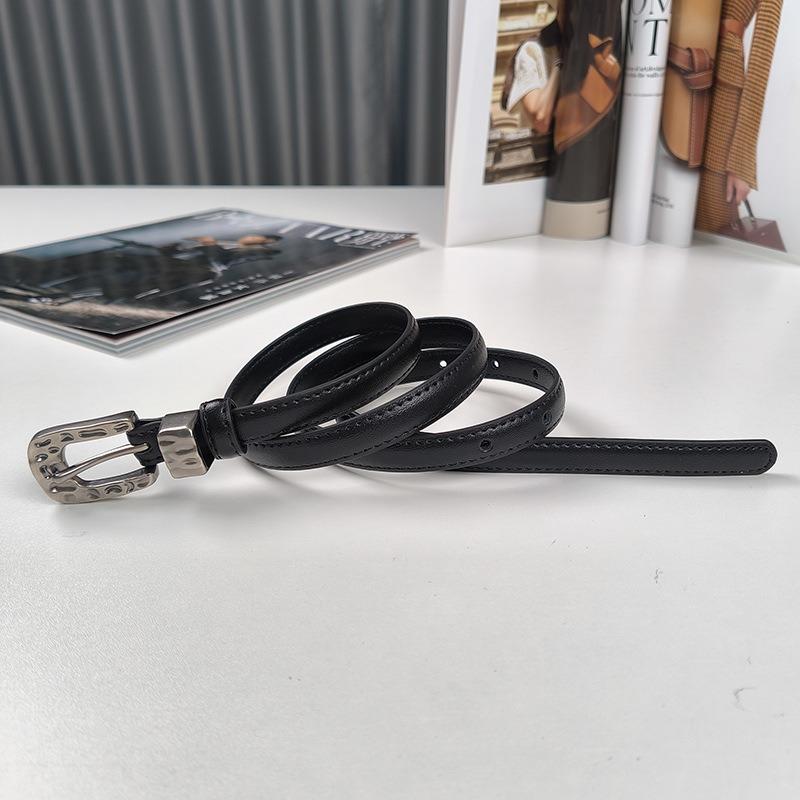 elt pring and summer new alloy pin buckle belt fashionable versatile waist belt with casual pants leather