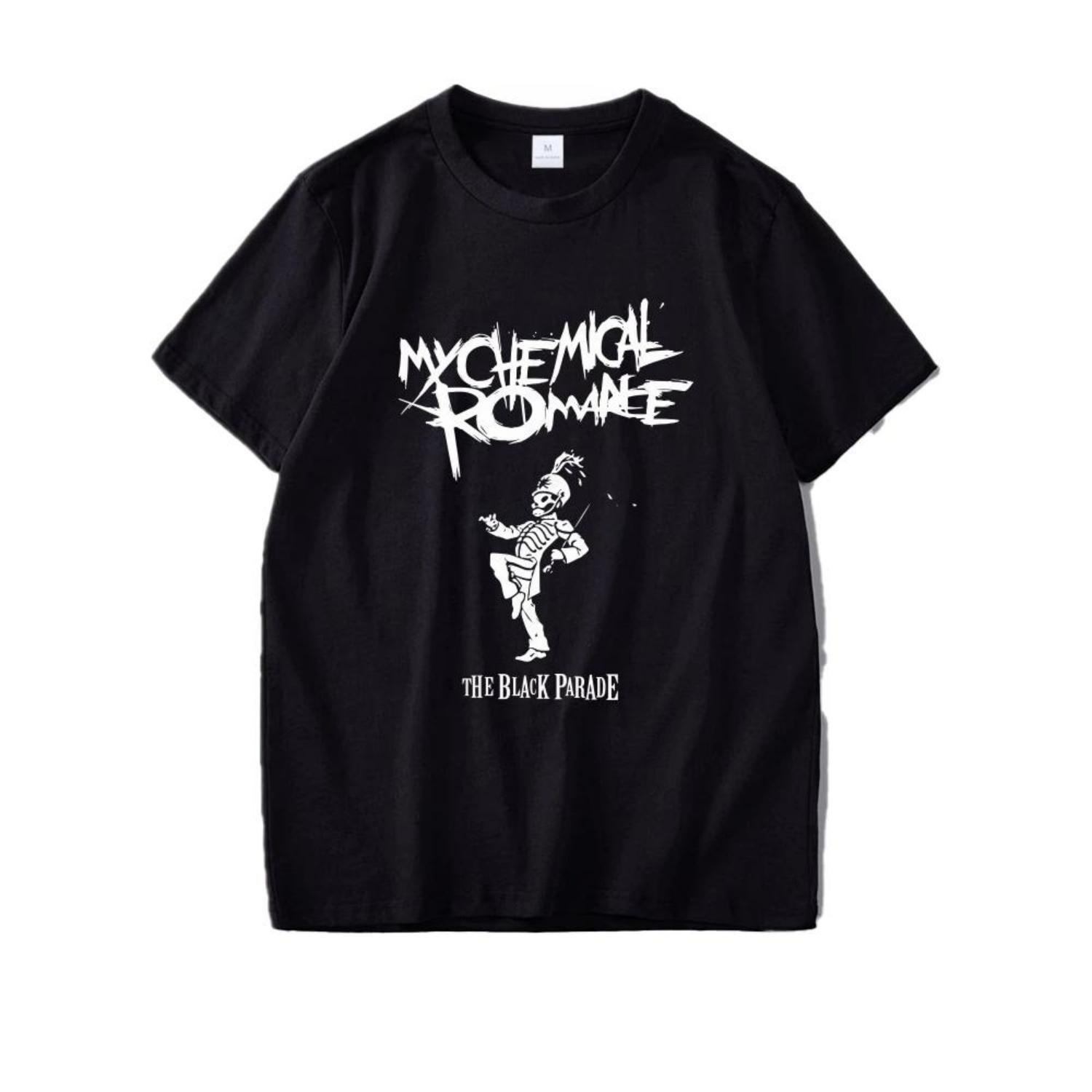 

My Chemical Romance T Shirt Women Fashion T-shirts Cool Hip Hop Men Tshirt Casiual Summer Vintage Anime Unisex Oversized Top Tee S чёрный
