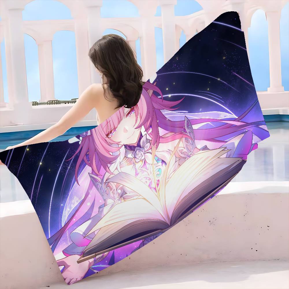 Game Cyrene H-Honkais Star Rail Big Microfiber Beach Towels Quick Dry Towel Sand Beach Towels Pool Towel for Travel Swim Pool Yoga