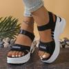 Women Platform Wedge Sandals Summer Fashion Comfortable Shoes Women Light Casual Velcro Beach Shoes